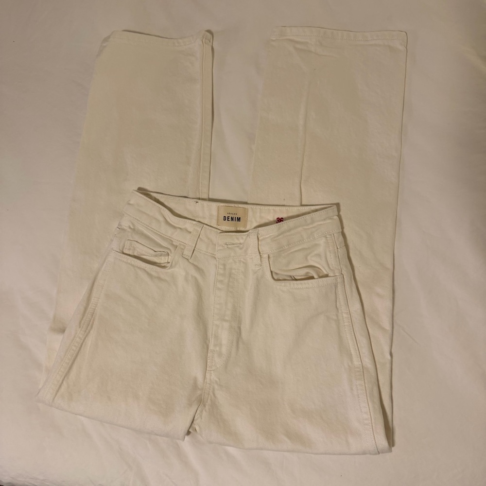 Sezané Demin White Pants